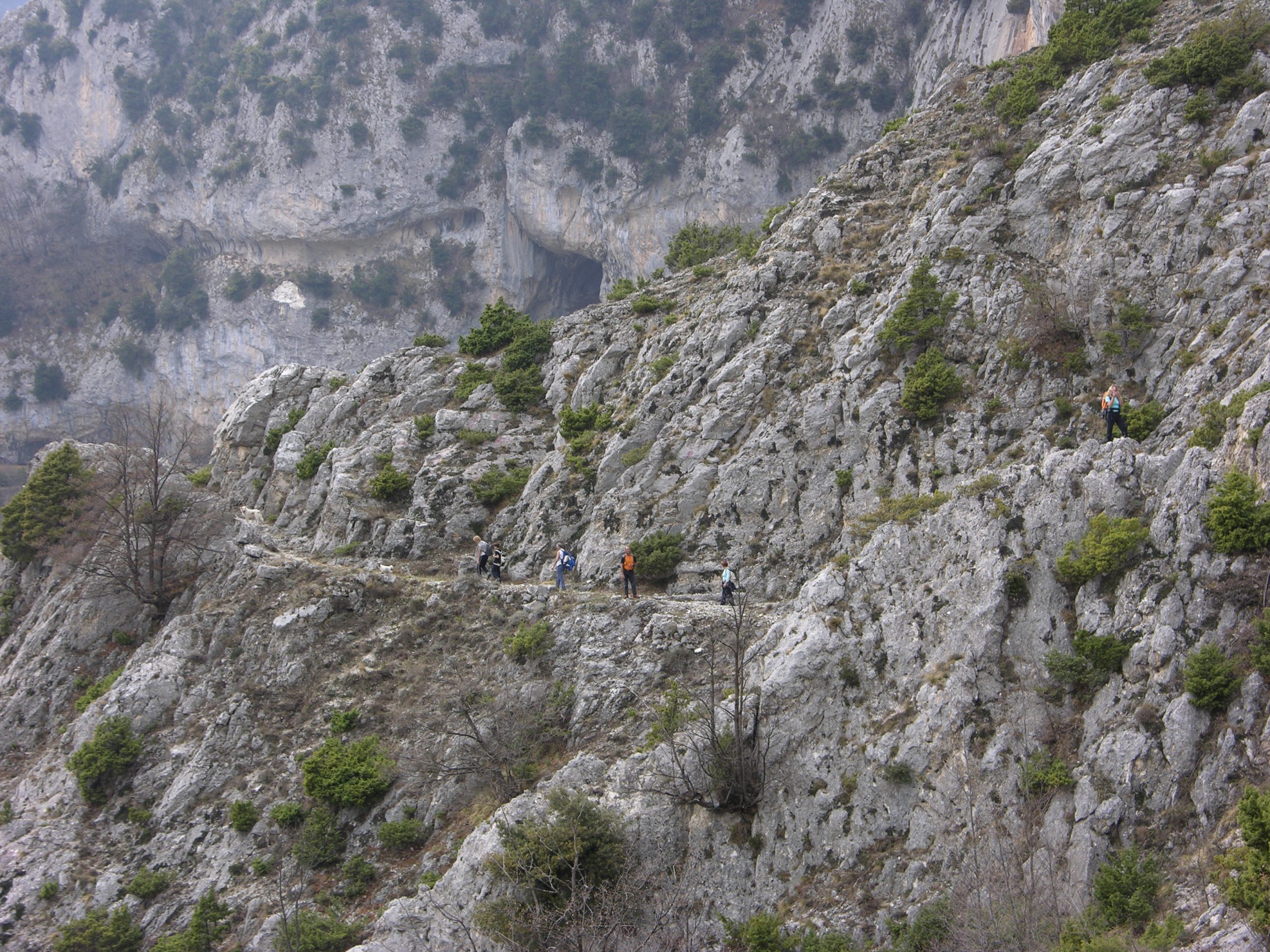 Verso la grotta del Lampadario